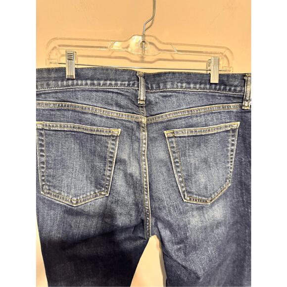 Old Navy Men's Size 33x30 Straight Leg Dark Wash Blue Jeans - Picture 7 of 8